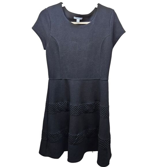 EST 1946 Womens Black Fit And Flare Dress Size Small - Picture 1 of 7